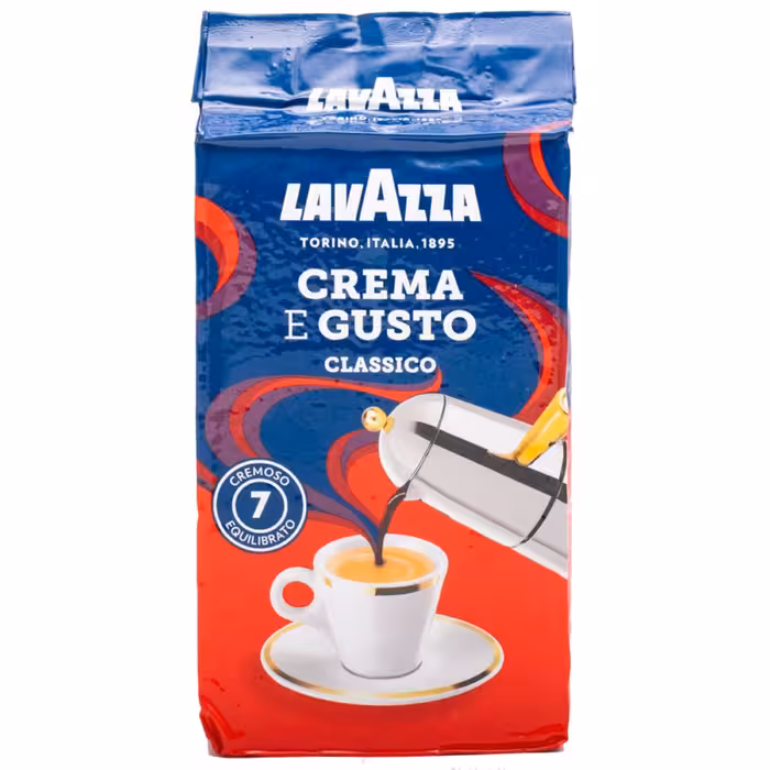 پودر قهوه دستگاه لاوازا Crema Gusto بسته 250 گرمی