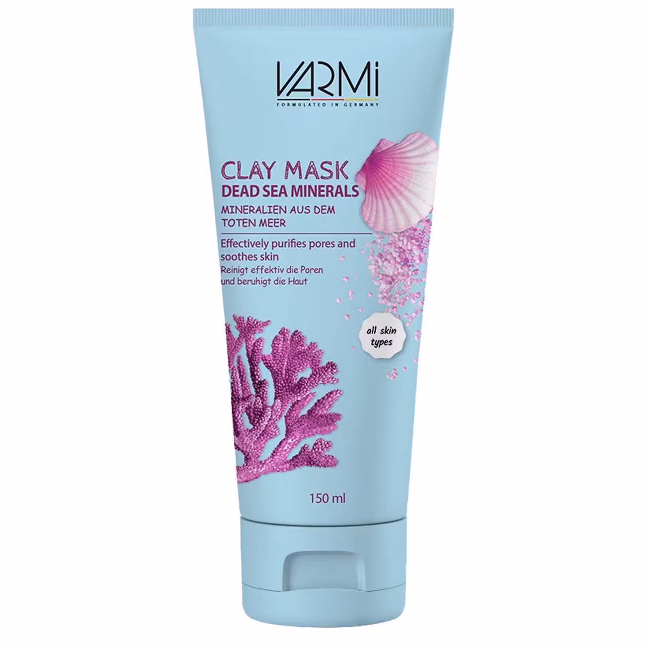ماسک صورت  وارمی مدل خاک رسی جلبک دریایی حجم 150 میلی لیتر