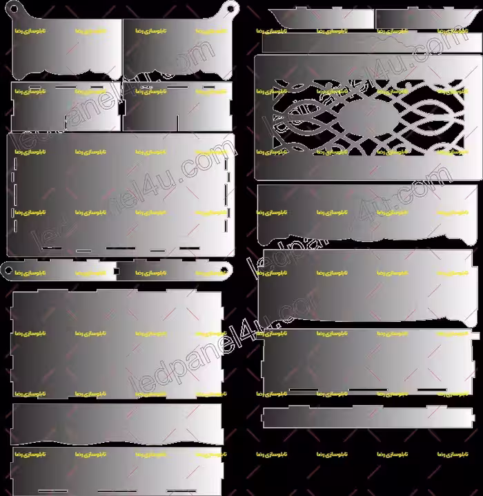 طرح کورل جای قاشق و چنگال  FI599