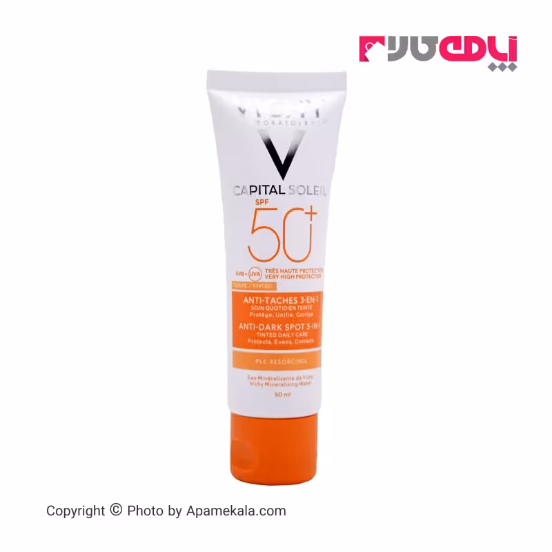 کرم ضد آفتاب ضد لک رنگی ویشی مدل Capital Soleil Anti Dark Spot 3 in 1