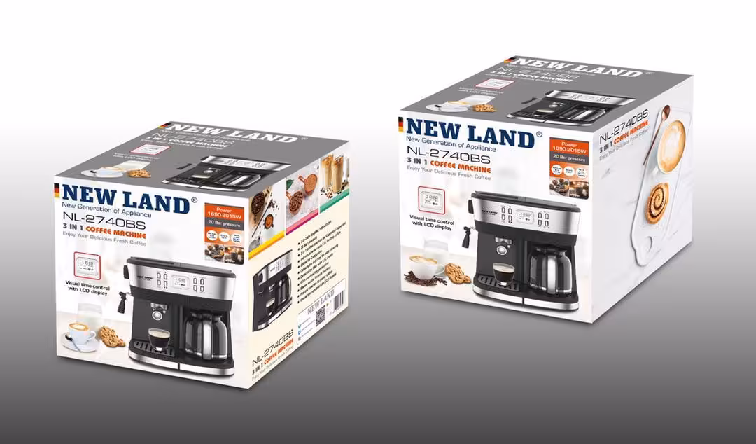 اسپرسو ساز 2 کاره نیولند مدل espresso maker NEWLAND NL-2740BS