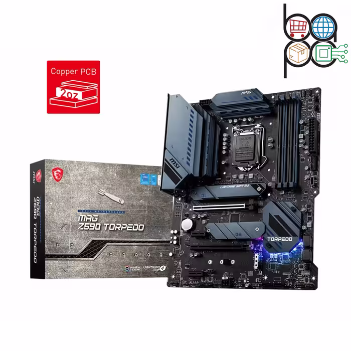 مادربرد کامپیوتر MSI مدل MAG Z590 TORPEDO
