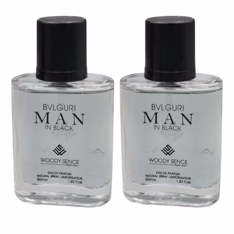 عطر جیبی مردانه وودی سنس مدل Man In Black حجم 30 میلی لیتر بسته 2 عددی