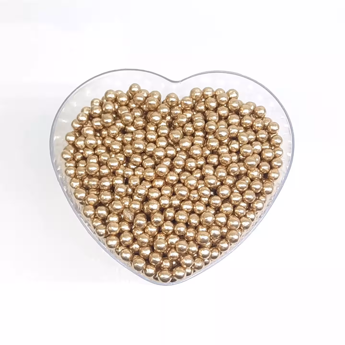 مروارید خوراکی تزئینی رنگ طلایی سایز دو