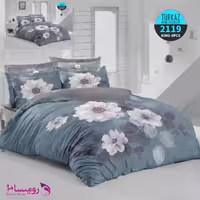 قیمت و خرید سرویس روتختی طرح گل سفید دو نفره برند Turkaz کد 2119