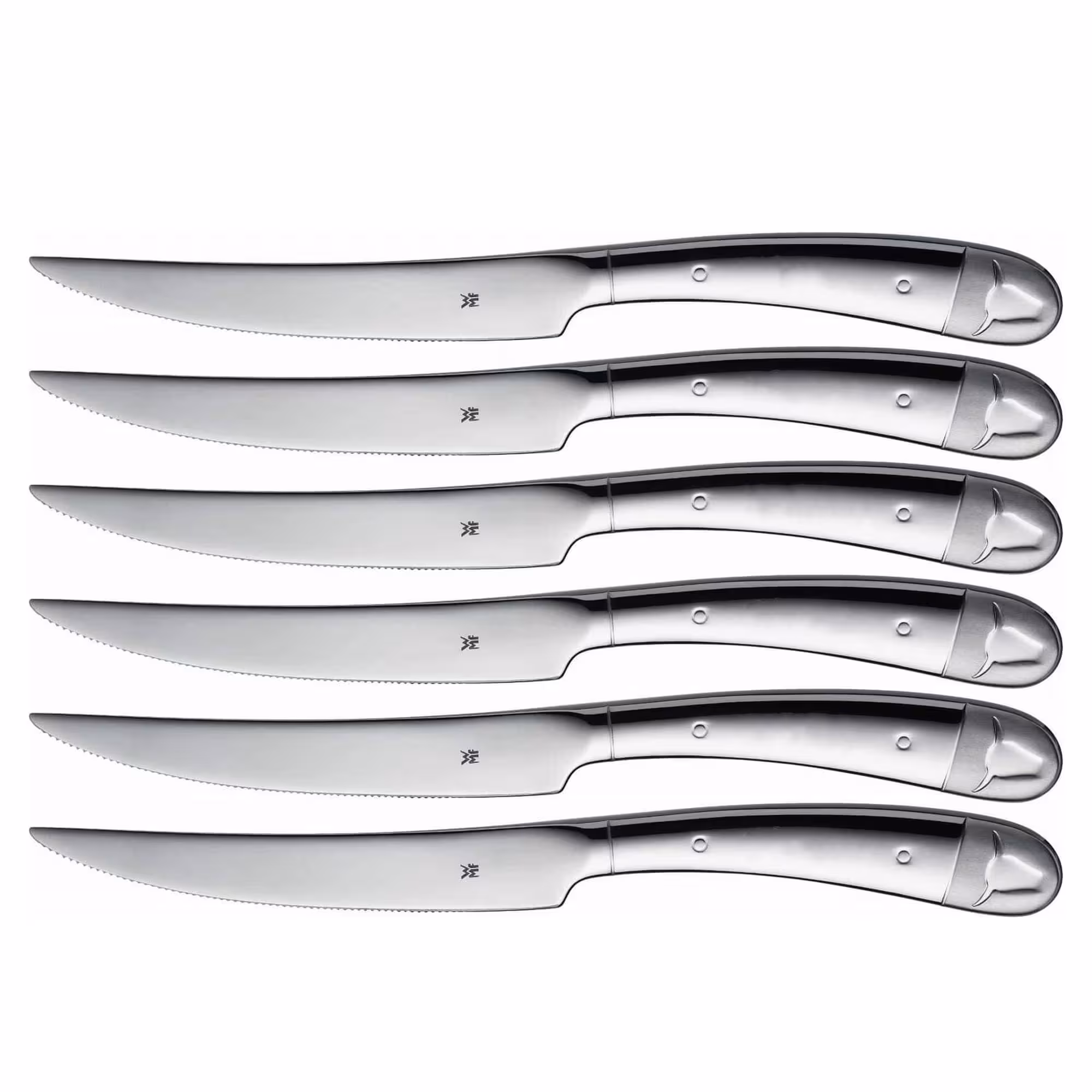 کارد استیک خوری 6 پارچه دبلیو ام اف مدل WMF Steak Knife Set Bullshead