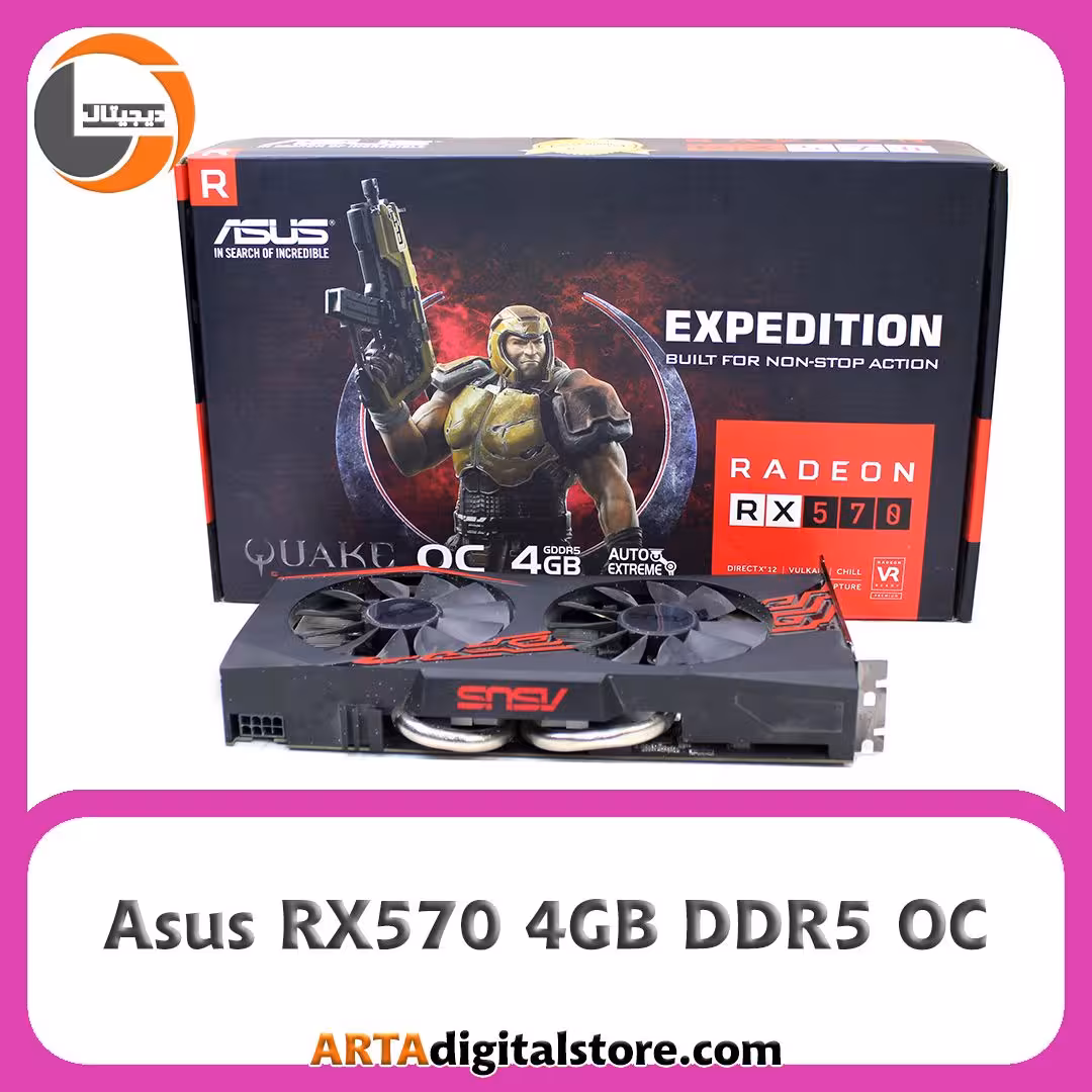 گرافیک Asus RX570 4GB DDR5 OC