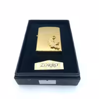 فندک بنزینی زورو مدل ببر رنگ طلایی کد L130046