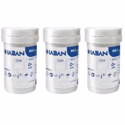 نوار دستگاه تست قند خون دیابان مدل MS-2 سازگار با دستگاه دیابان سه بسته 50 عددی