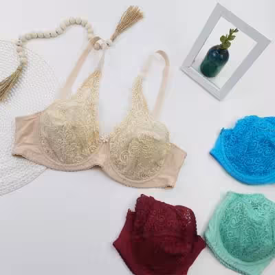 سوتین دانتل فنردار کد 7768