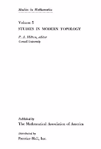 خرید و دانلود نسخه کامل کتاب Studies in modern topology