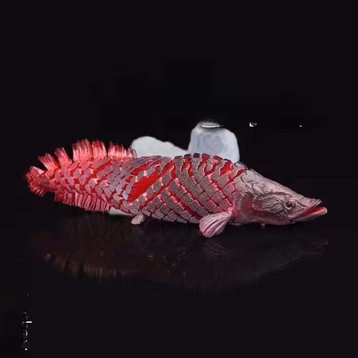 مدل سه بعدی ماهی آراپایما (stl)