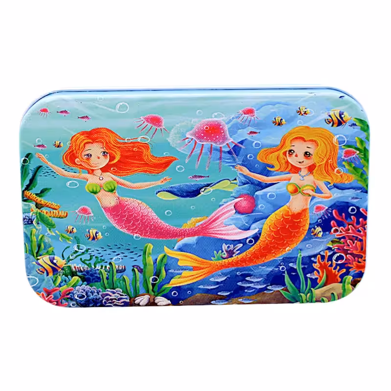 پازل پری دریایی قوطی فلزی 60 تکه کد jd6076