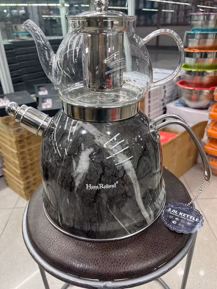 ست کتری و قوری هاوس رولند مدل HR785-5 طرح سنگ