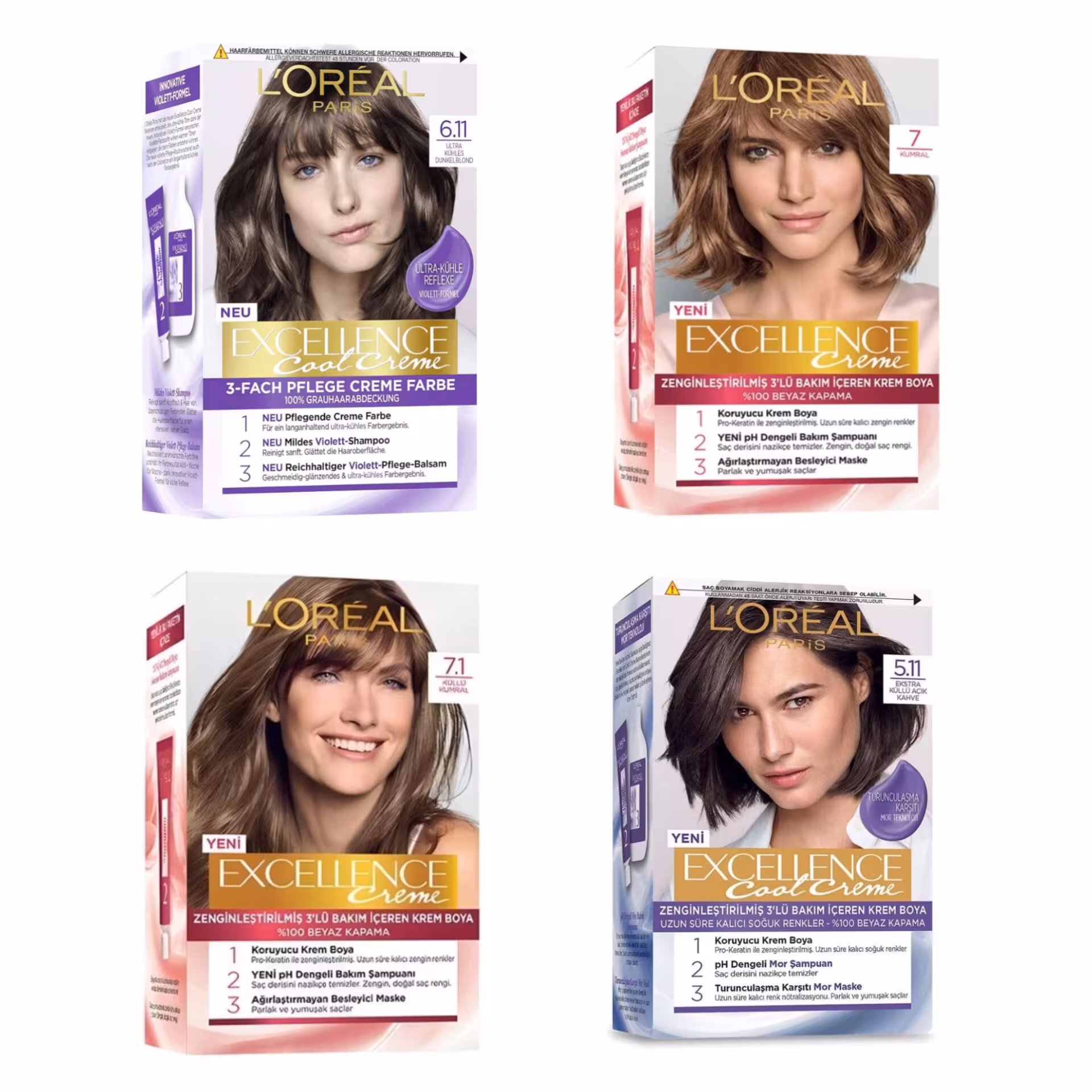 کیت رنگ موی لورال لورآل حجم 48 میل