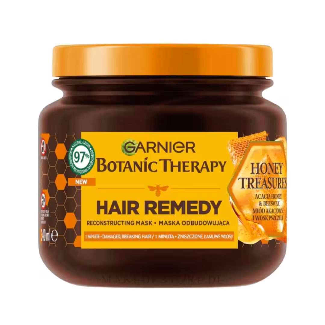 ماسک موی بازسازی کننده گارنیر بوتانیک حاوی موم و عسل اقاقیا حجم 340 میل