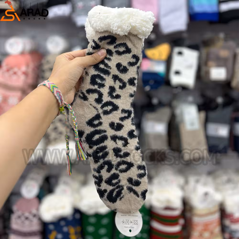 جوراب زمستانه پلنگی