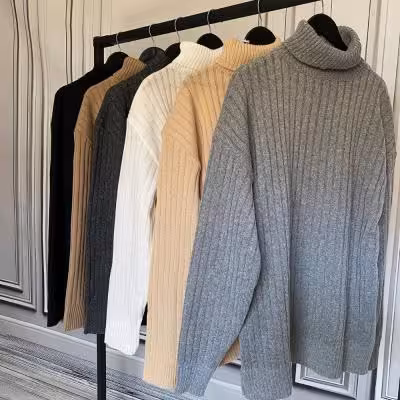 بافت یقه اسکی قواره بلند اسپرت