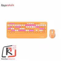 کیبورد و ماوس بی سیم هترون مدل HKCW350