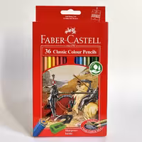 مداد رنگی 36 رنگ فابرکاستل جعبه مقوایی (FABER CASTELL)