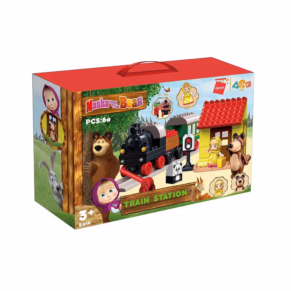 ساختنی کیومن مدل ماشا و قطار کد C5210