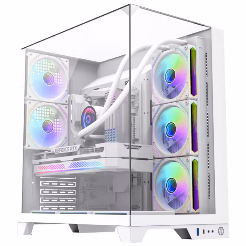 کیس کامپیوتر گیمینگ گیم مکس مدل Infinity Plus White