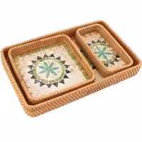 سینی حصیری 3عددی2