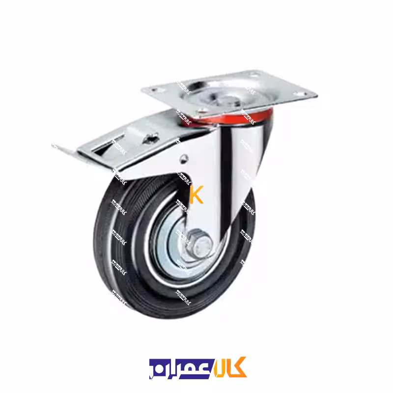 چرخ ترمزدار ورقی مشکی سایز 20
