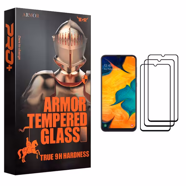 محافظ صفحه نمایش آرمور مدل BGR مناسب برای گوشی موبایل سامسونگ Galaxy A30 بسته سه عددی