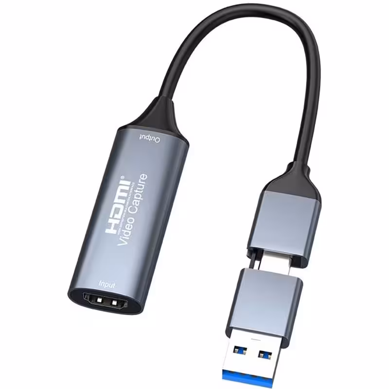 کارت کپچر کابلی HDMI TYPE-C USB3 پک سفید