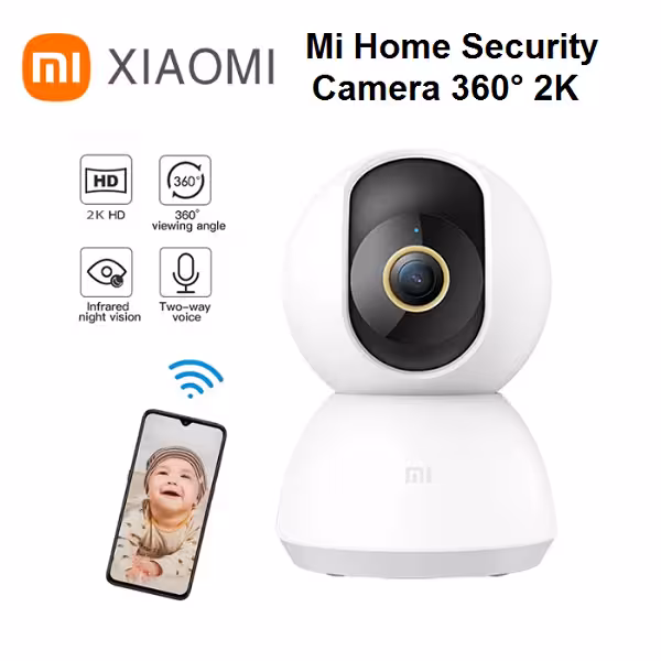 دوربین چرخشی هوشمند مداربسته تحت شبکه مدل Mi 360 Home 2K MJSXJ09CM اصلی شیائومی