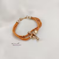 دستبند چرم خردلی