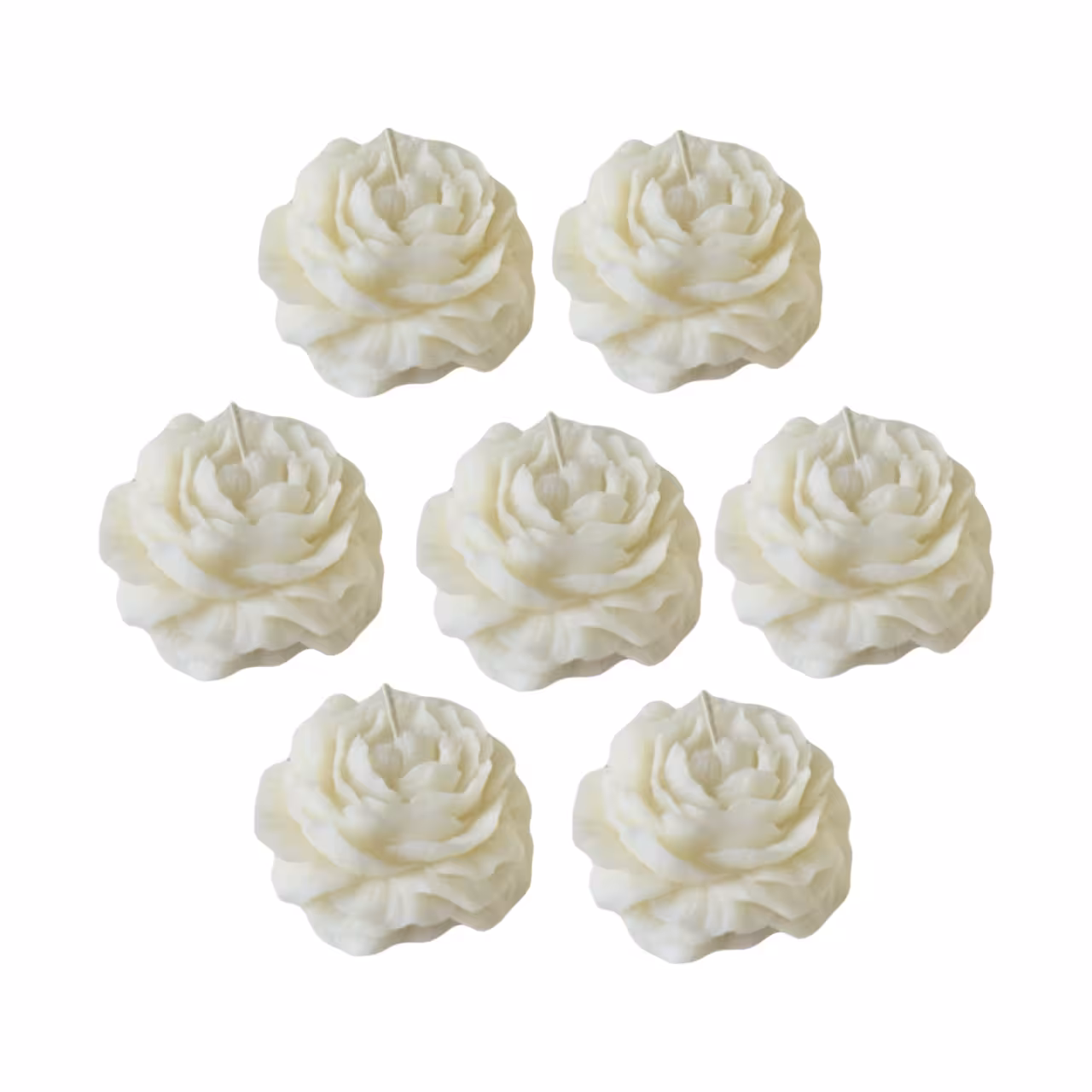 شمع مدل گل الاله مجموعه 7 عددی