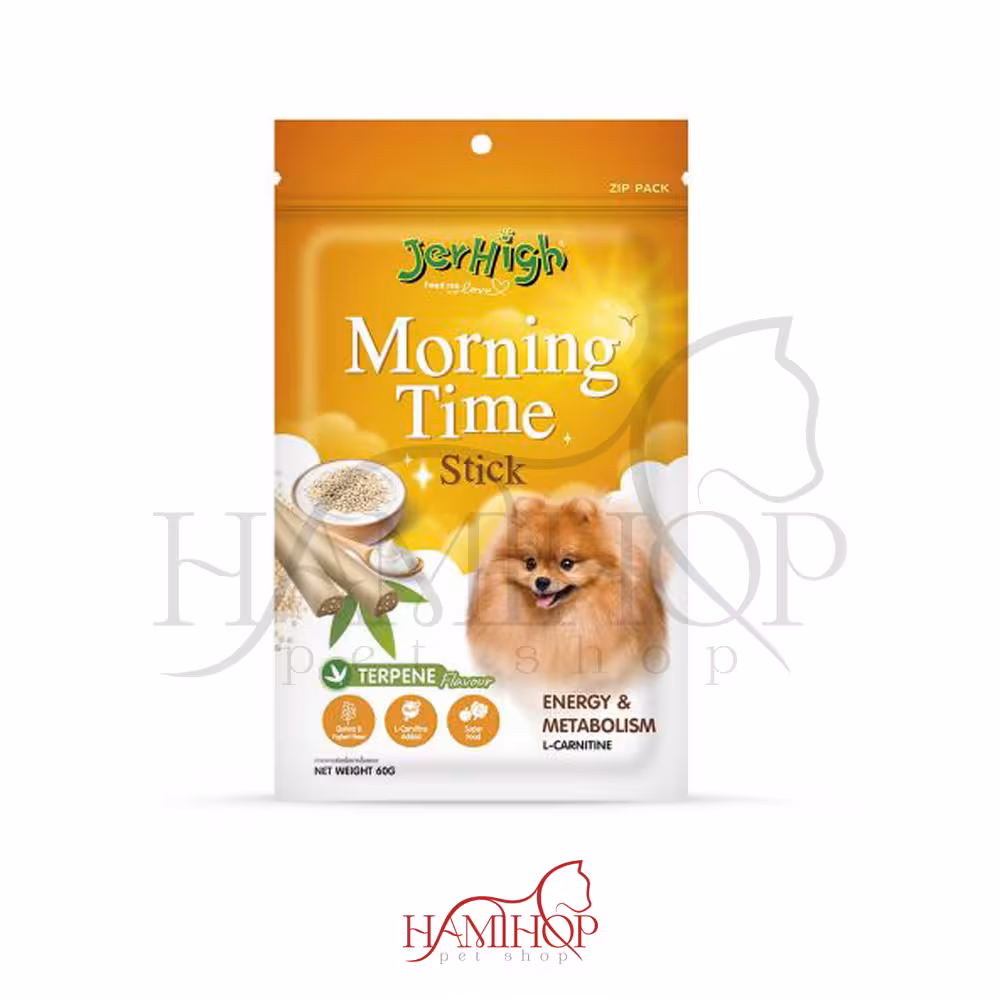 تشویقی سگ برند جرهای 60گرم Jerhigh morning time