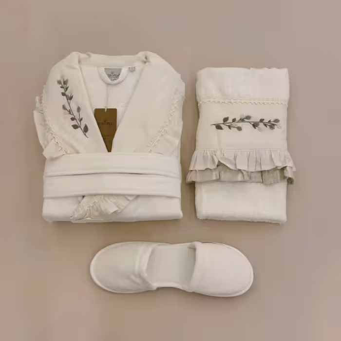 ست حوله تن پوش 4 تکه زنانه برند ecocotton مدل Leyna