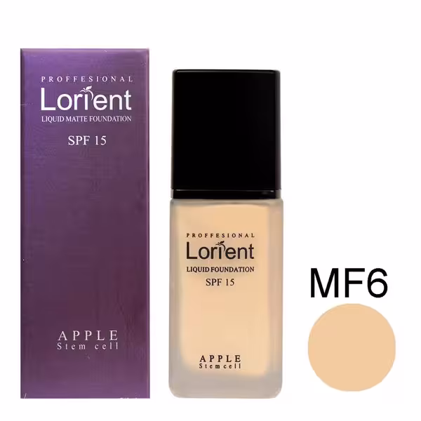 کرم پودر مایع مات لورینت شماره MF6 حجم 30 میل Lorient