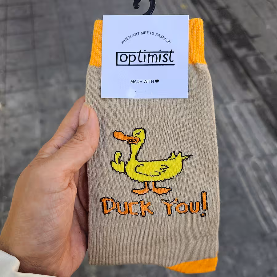 جوراب فانتزی طرح اردک کد 33