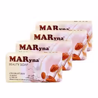 صابون مارینا کرمی حاوی روغن بادام بسته 4 عددی حجم 120 گرم