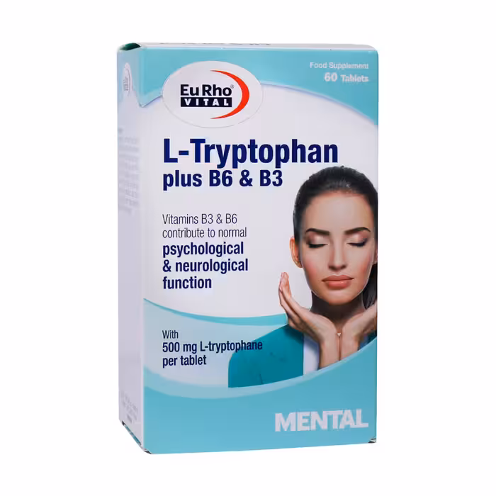 قرص ال تریپتوفان پلاس B6 و B3 یوروویتال
