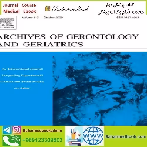 Archives of Gerontology and Geriatrics Volume 86 to 91 2020 T