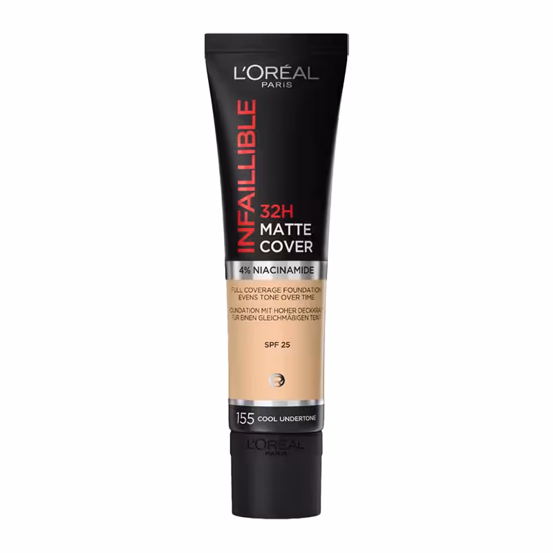 کرم پودر ضد آب 32 ساعته لورآل Loreal مدل اینفالیبل INFAILLIBLE