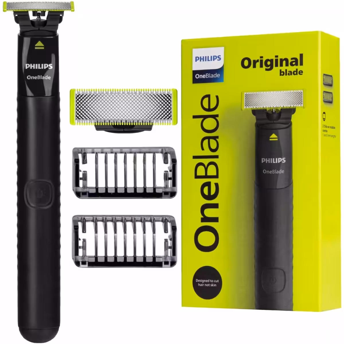 ماشین اصلاح موی صورت فیلیپس مدل QPoneblade به همراه تیغ یدک بسته 2 عددی