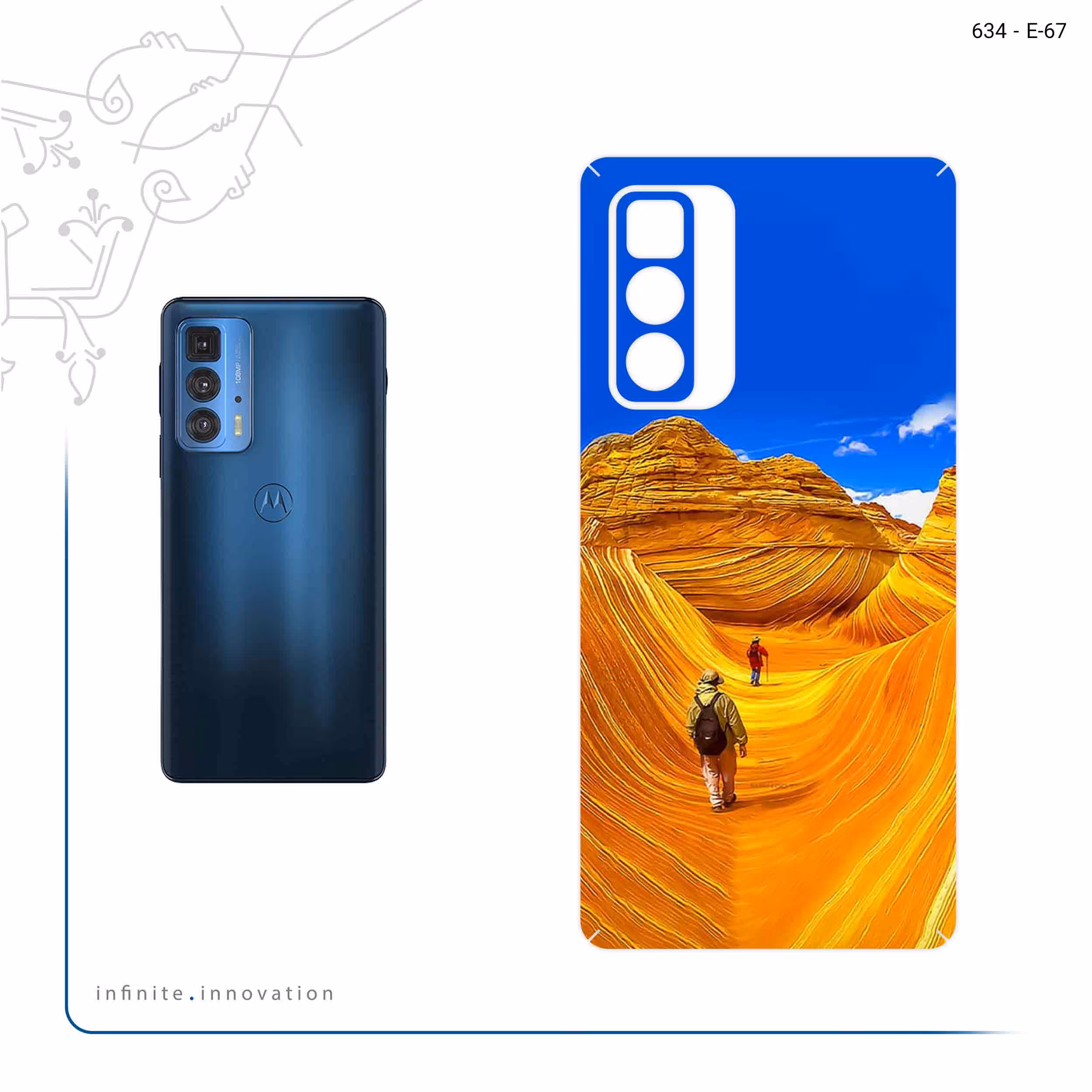 برچسب پوششی ماهوت مدل Amazing Rocks مناسب برای گوشی موبایل موتورولا Edge 20 Pro