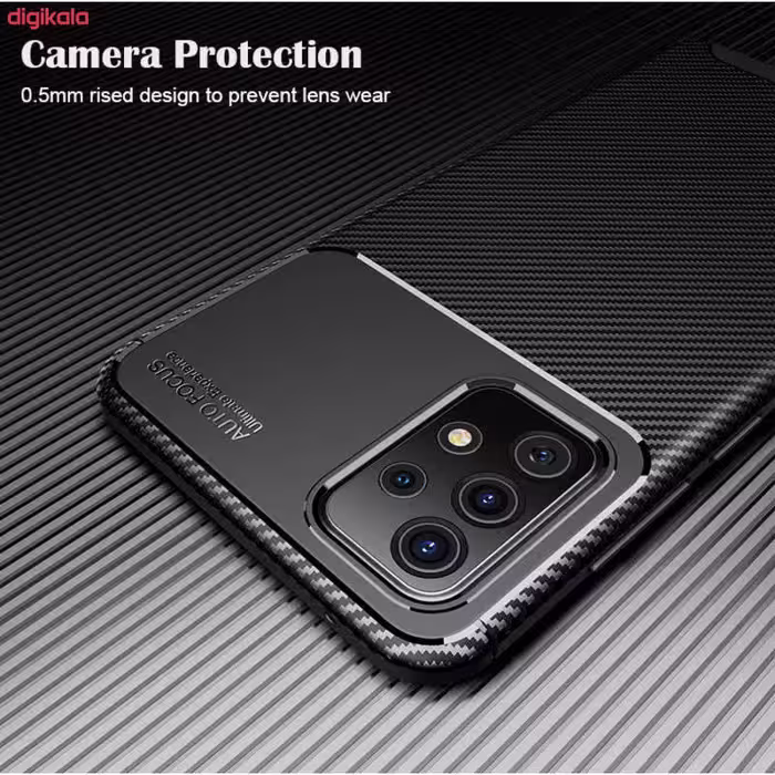 کاور آیرون من مدل AUTO FOCUS مناسب برای گوشی موبایل سامسونگ Galaxy A53 5G به همراه قلم لمسی