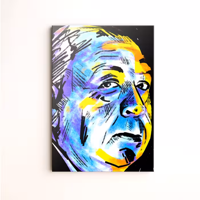 تابلو نقاشی مدل هیچکاک