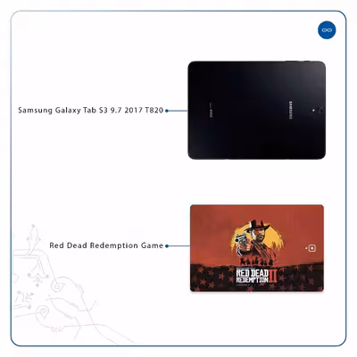 برچسب پوششی ماهوت مدل Red-Dead-Redemption-Game مناسب برای تبلت سامسونگ Galaxy Tab S3 9.7 2017 T820
