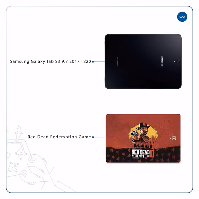 برچسب پوششی ماهوت مدل Red-Dead-Redemption-Game مناسب برای تبلت سامسونگ Galaxy Tab S3 9.7 2017 T820