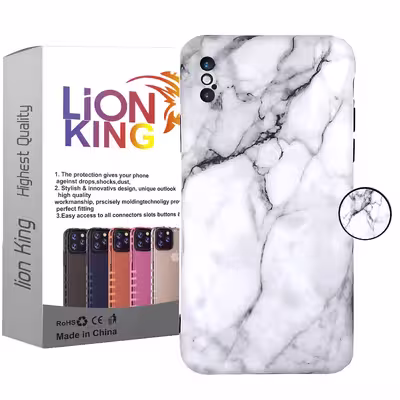 کاور لاین کینگ مدل stone مناسب برای گوشی موبایل اپل iPhone X Xs به همراه پایه نگهدارنده