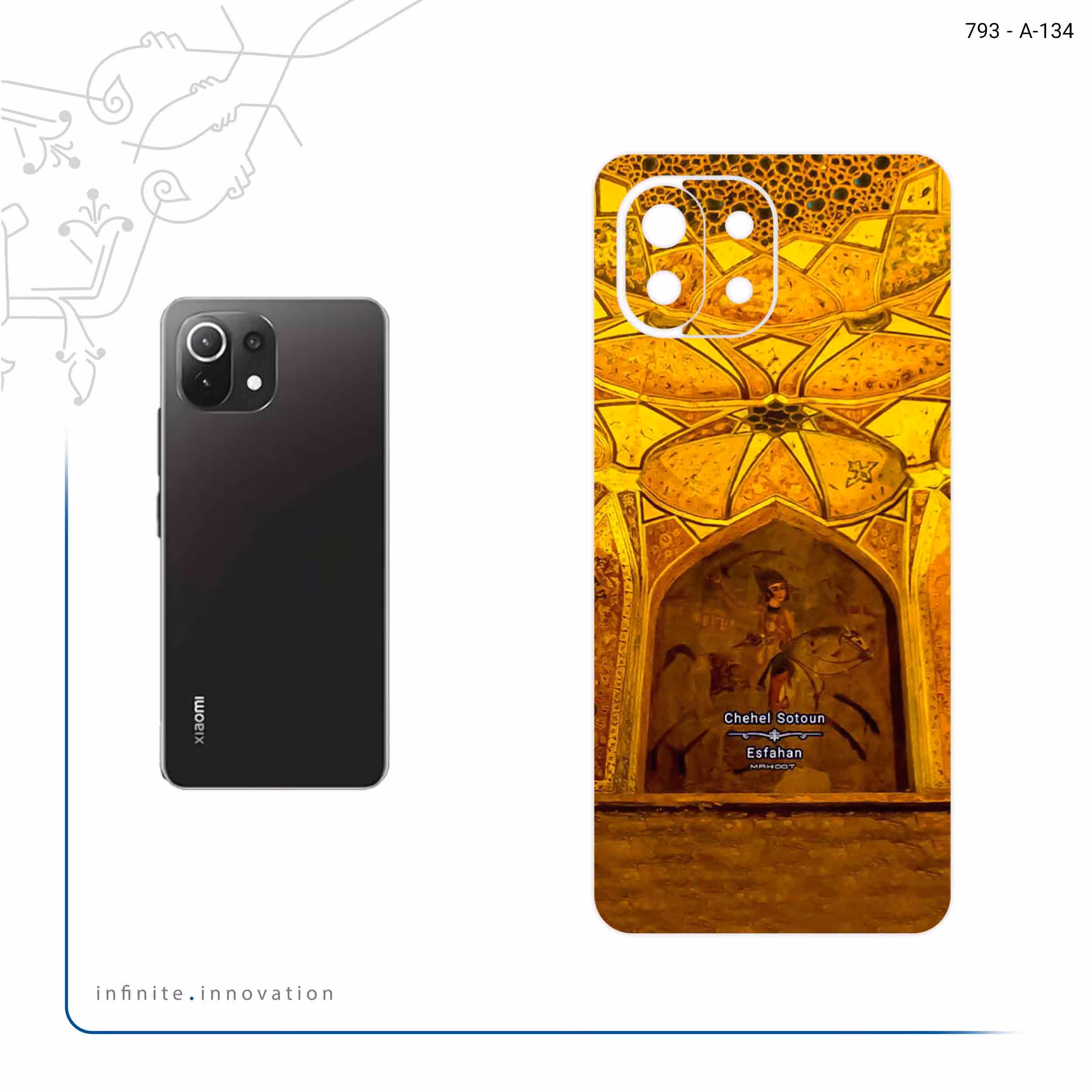 برچسب پوششی ماهوت مدل Chehel Sotoun Palace مناسب برای گوشی موبایل شیائومی 11 Lite 5G NE