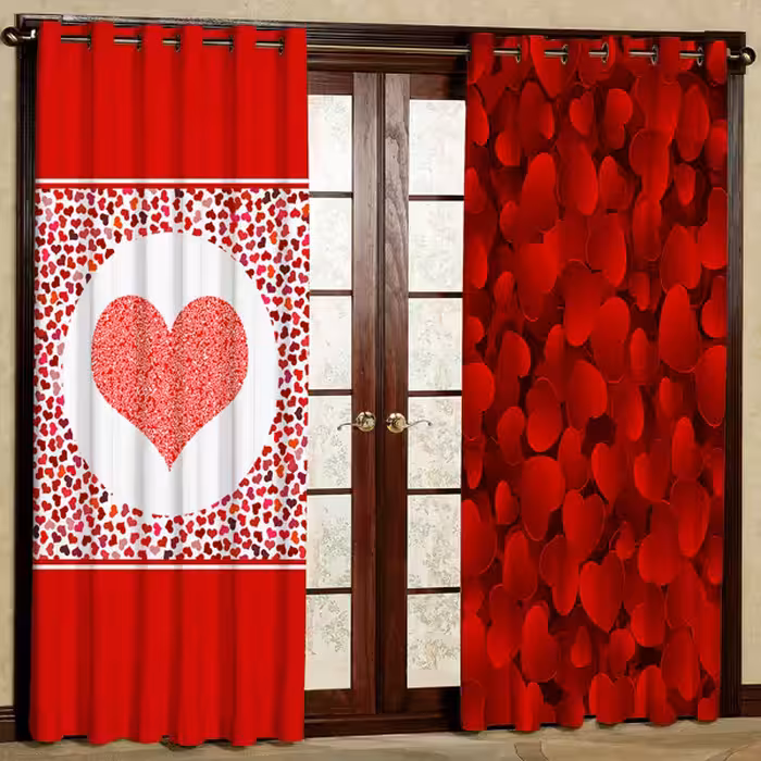 پرده مدل مخمل پانچی کد 1787 سایز 280x140 سانتی متر